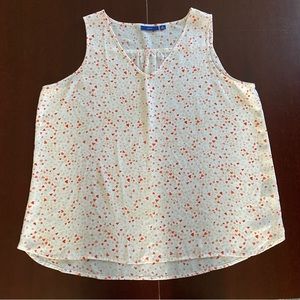 Apt. 9 Heart Shaped Designed V-Neck Blouse Tank Top sz XL